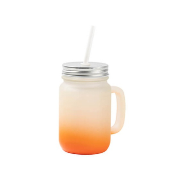 Kubek szklany szroniony z uchem SŁOIK